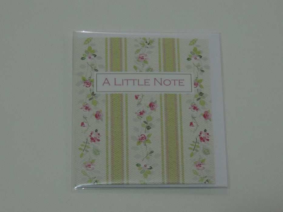 A Little Note - Floral Stripes