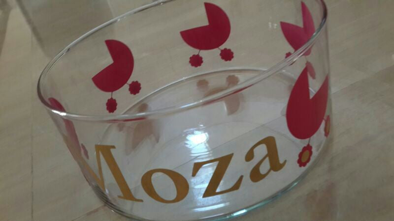 Baby Pram Personalized Glass Vase