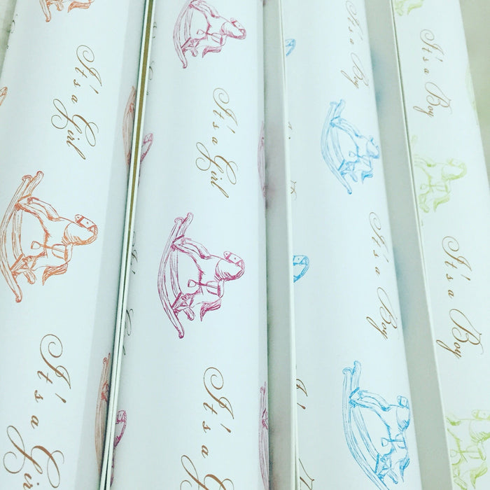 Rocking Horse Gift Wrapping Paper ورق تغليف